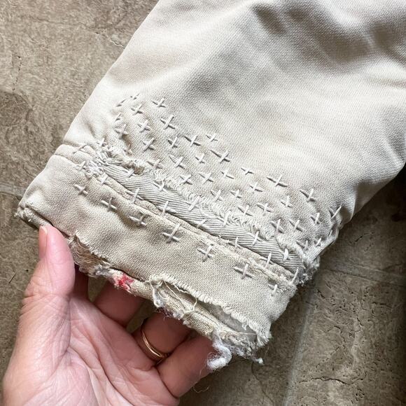 Vtg Y2K Abercrombie Adirondack Jacket Boys S Quilted Distressed Grunge Outdoor - Picture 7 of 13